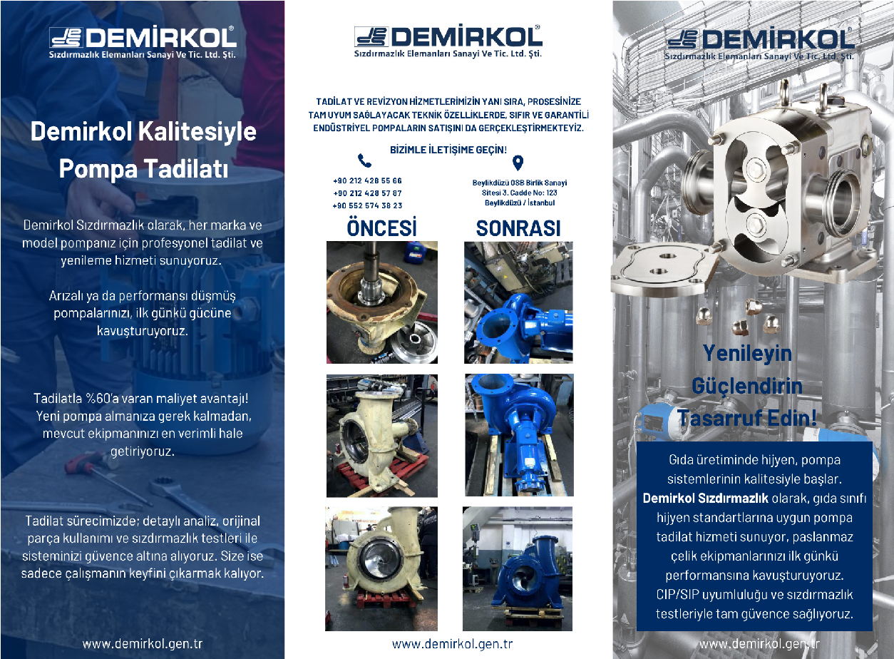 Pompa Tamir ve Tadilatları